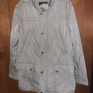 Coach Soft Parka Hooded Jacket Zip & Snap Khaki Green XL Men’s NWOT